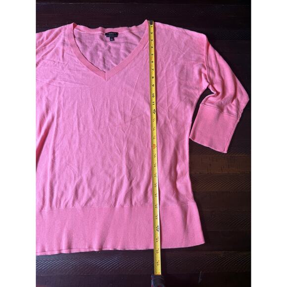 Womens Talbots Sweater Pima Cotton Pink Super Soft Size Large - Picture 4 of 5